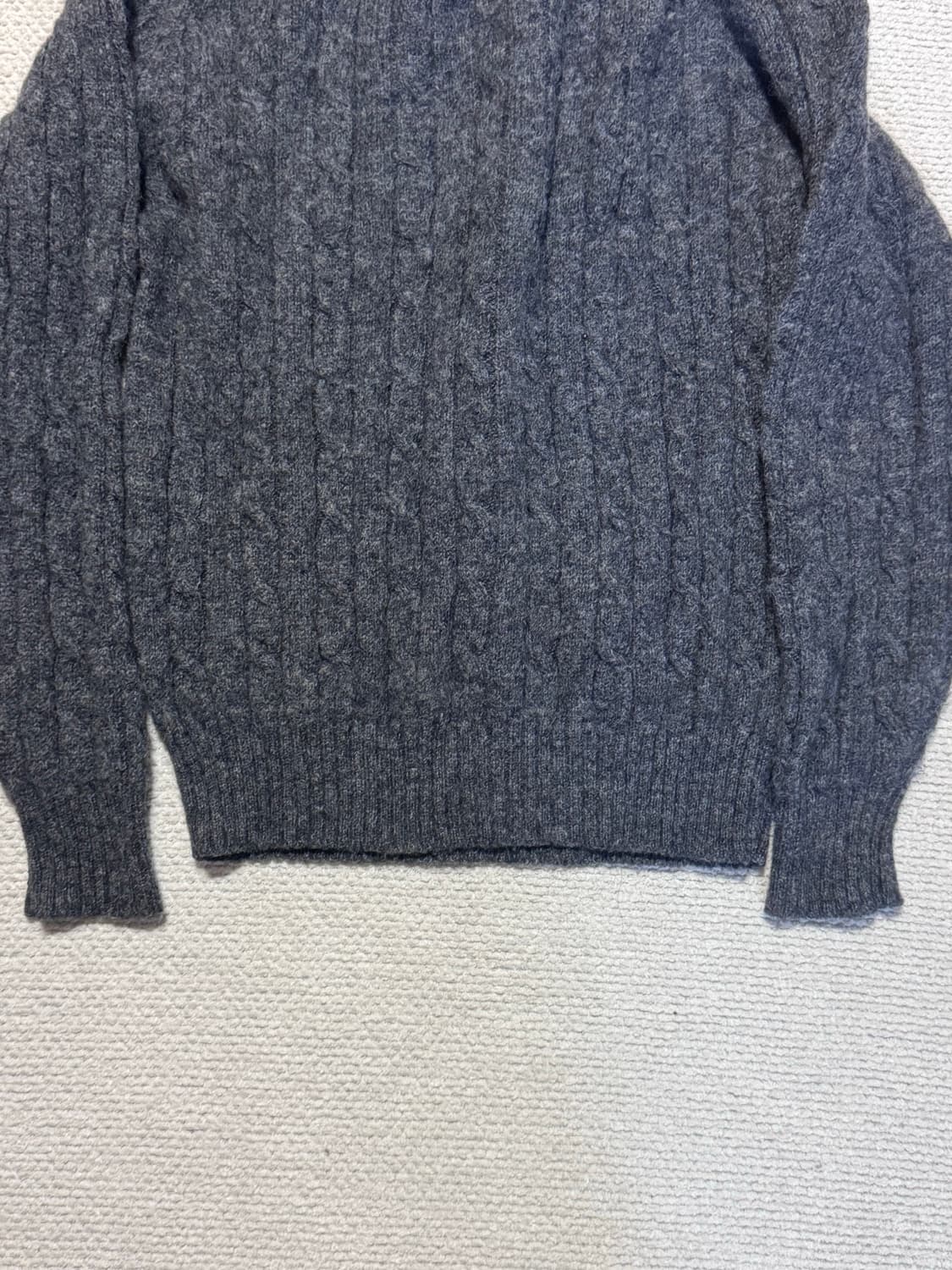 J.PRESS 스코틀랜드 쉐기독 울 니트 그레이 L 상품이미지4