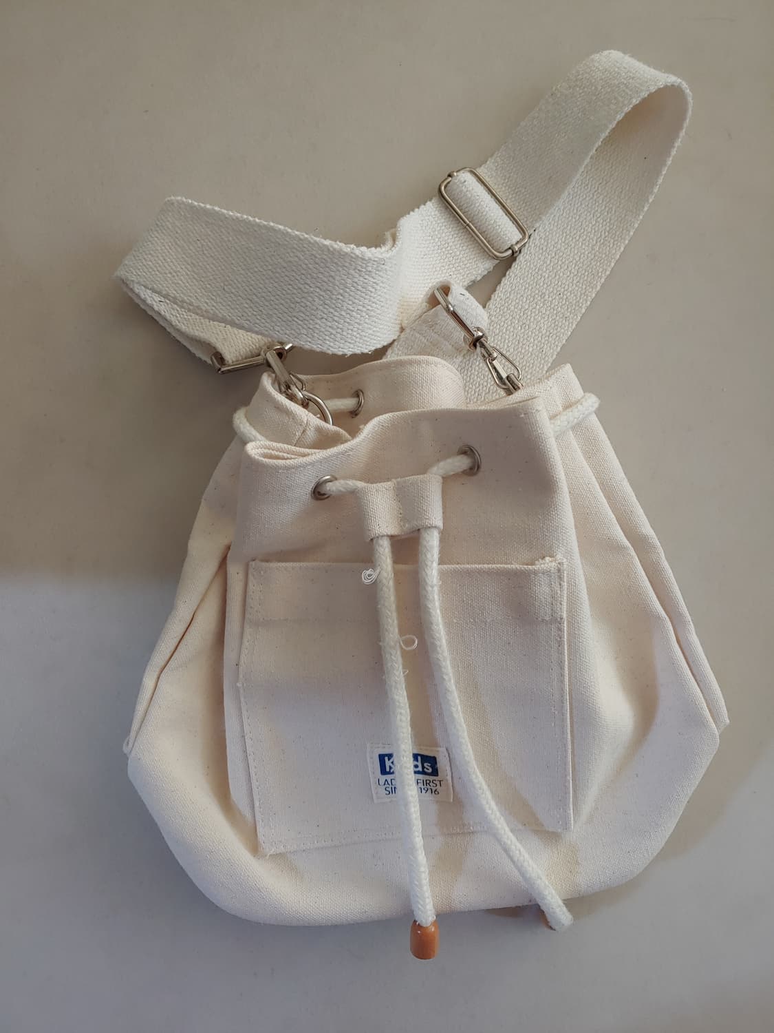 keds 케즈 복조리백 크로스백 가방 캔버스 미국 빈티지 숄버백 아이보리 상품이미지1