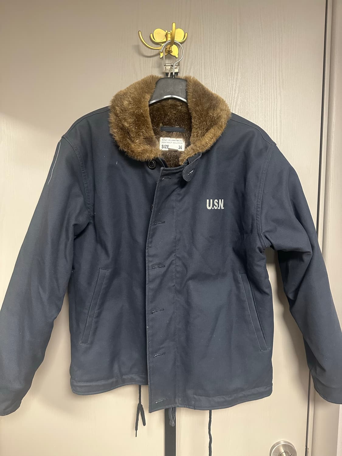 Ymclky 덱자켓 네이비 36사이즈 상품이미지1