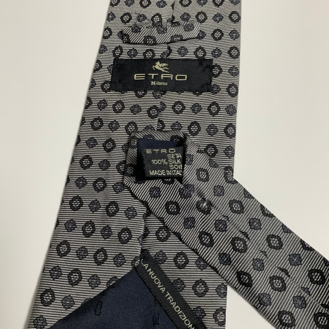 에트로(ETRO) 기하학적패턴 명품넥타이 100실크 결혼식넥타이 A+ 상품이미지7