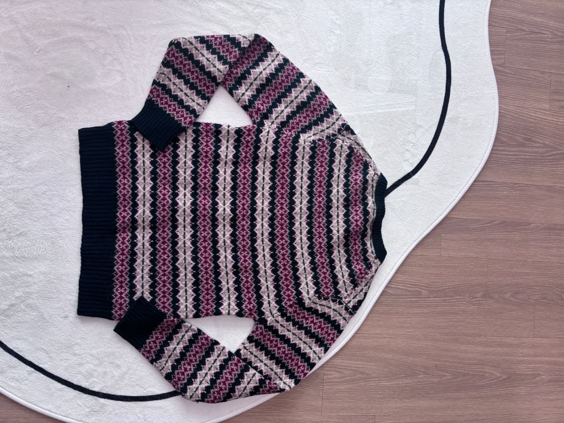 빈티지니트_페어아일 패턴니트 (울100) 상품이미지3