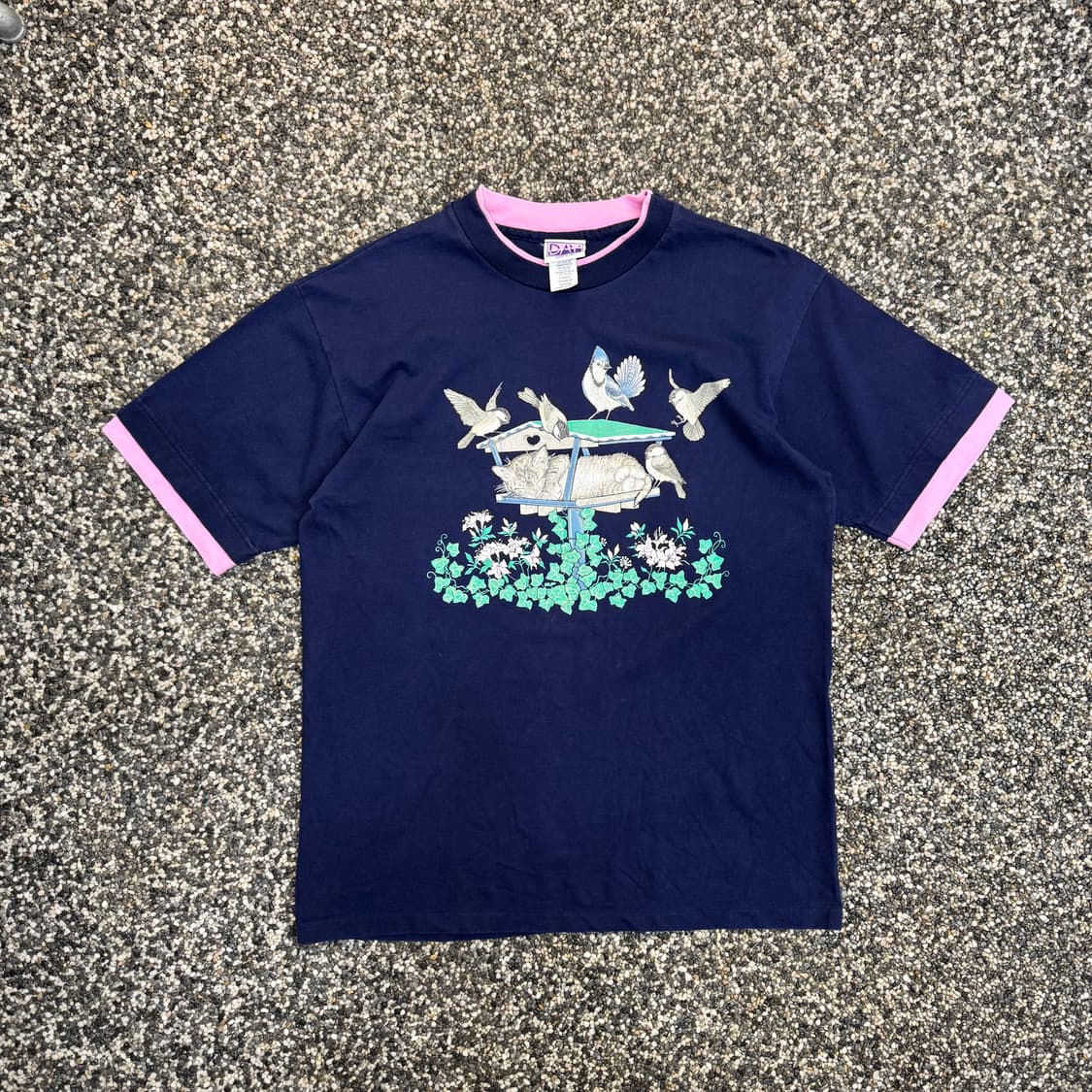 90s 그래니 코어 링거 티셔츠 made in USA (L)   상품이미지1