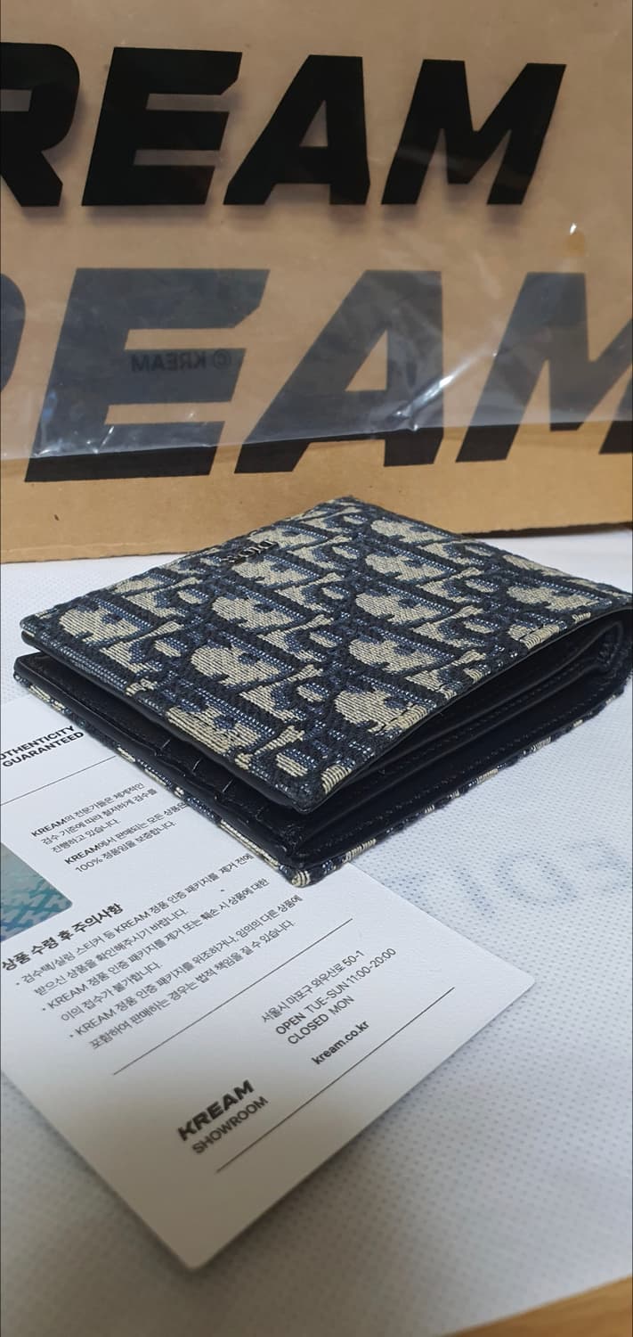 디올 오블리크 반지갑/지갑 새상품급 정품(감정O) 상품이미지7