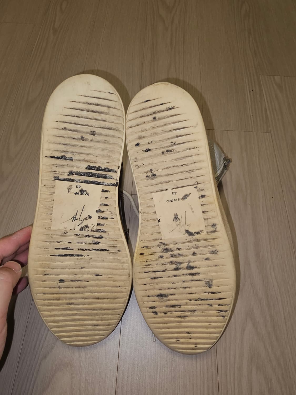 쥬세페 자노티 집업 가죽 하이탑 스니커즈 상품이미지6