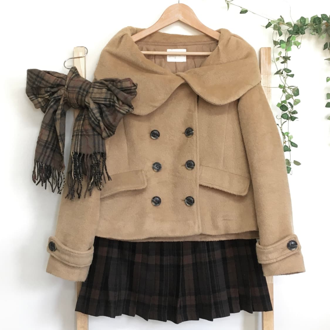 JPN/ 모리걸코트 모리룩코트 만투카라코트 둥근카라코트 모리룩숏코트 상품이미지3