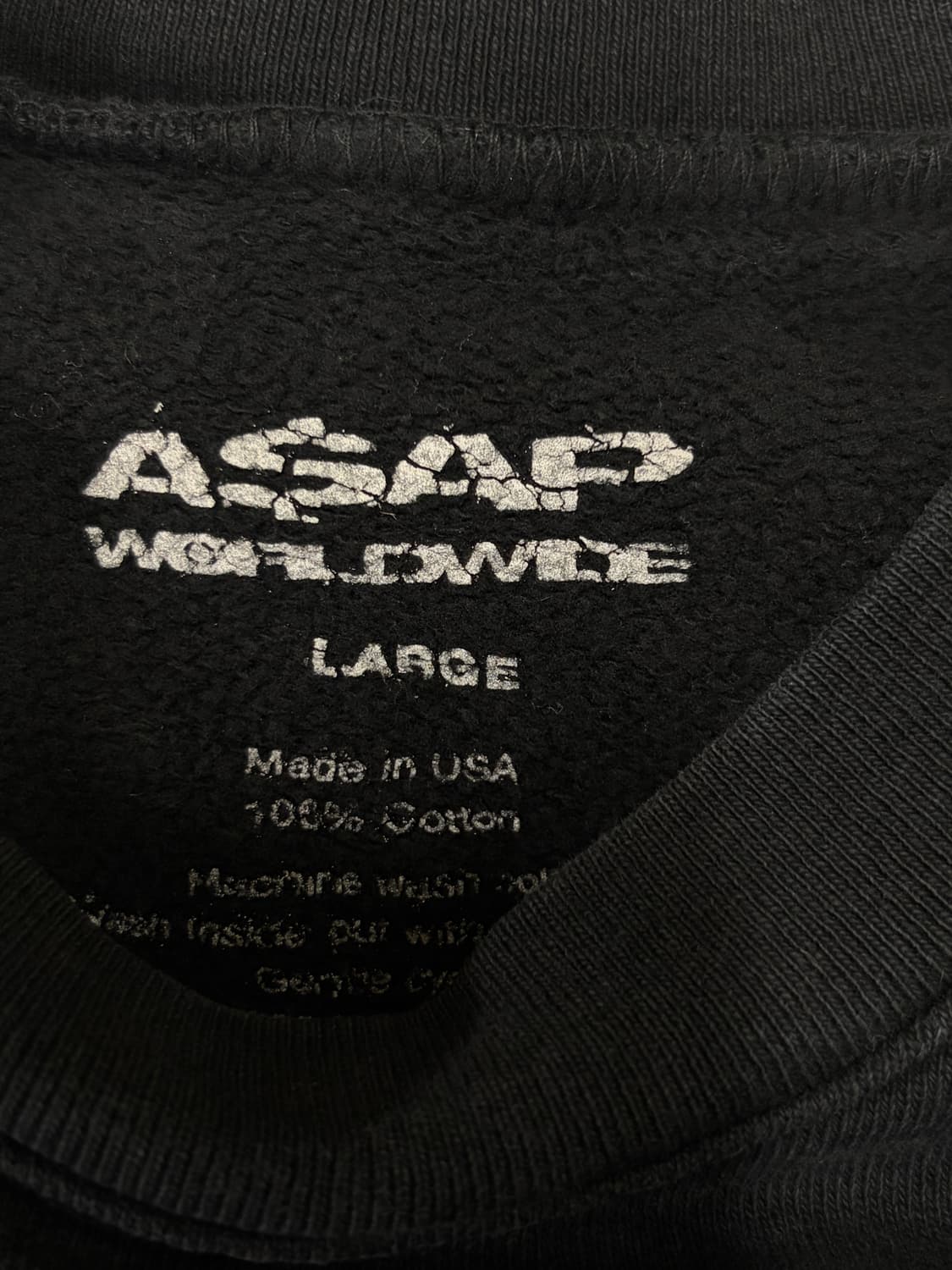 에이셉 라키(A$AP Rocky)투어 머천다이즈 스웻셔츠 상품이미지4