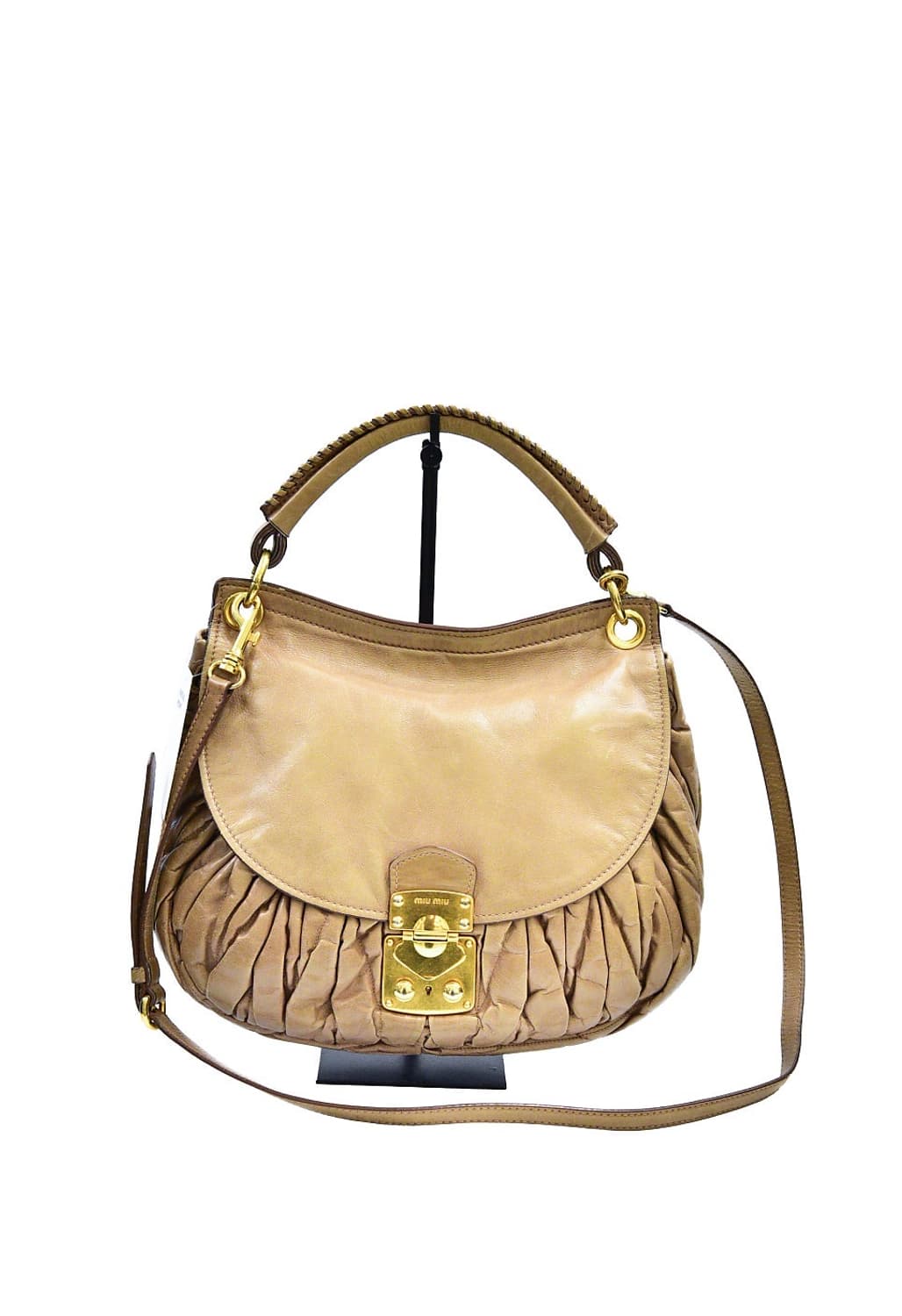 미우미우 나파 마테라세 럭스 금장 호보 투웨이백(정품) 상품이미지1