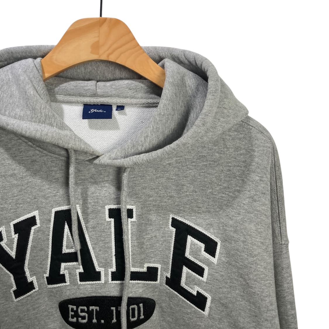 예일 빅로고 그레이 후드 상품이미지3