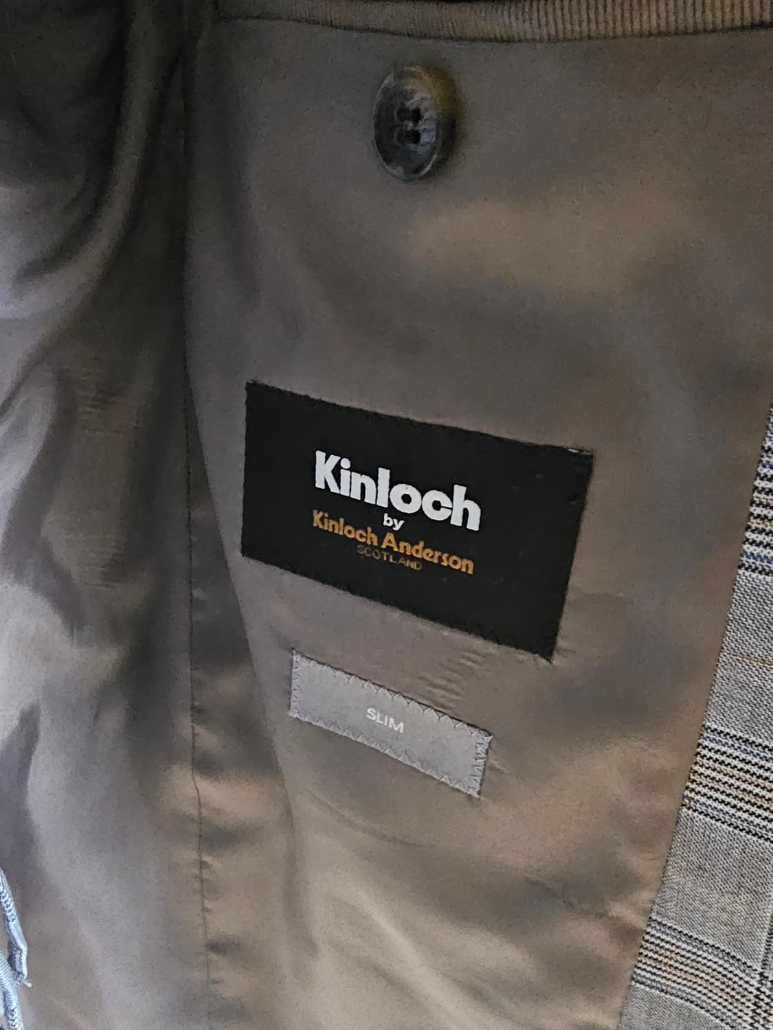 킨록 체크 정장 상품이미지3