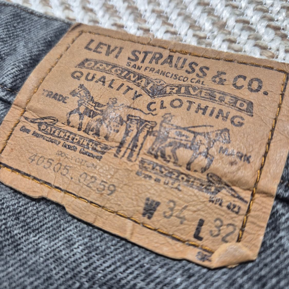 80s 리바이스 505 흑청 상품이미지6