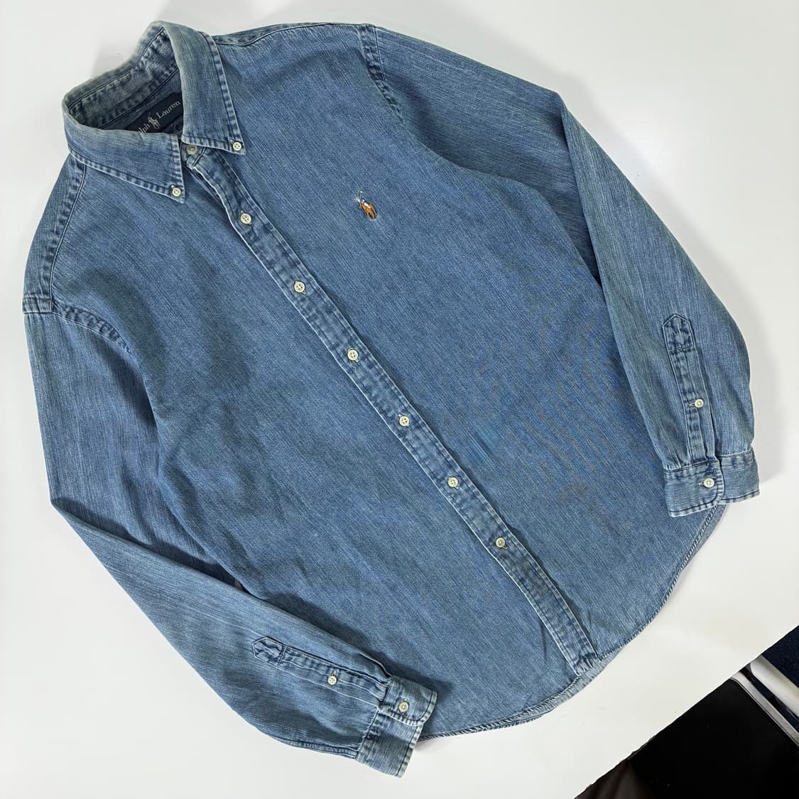 Polo   폴로 랄프로렌 자수 코튼  샴브레이 셔츠   상품이미지2