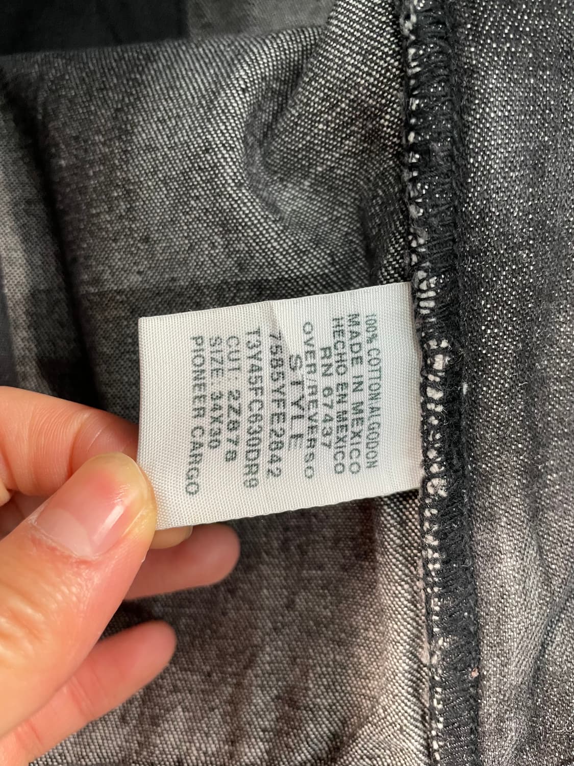 폴로 진스 워시드 와이드 카고팬츠 상품이미지7