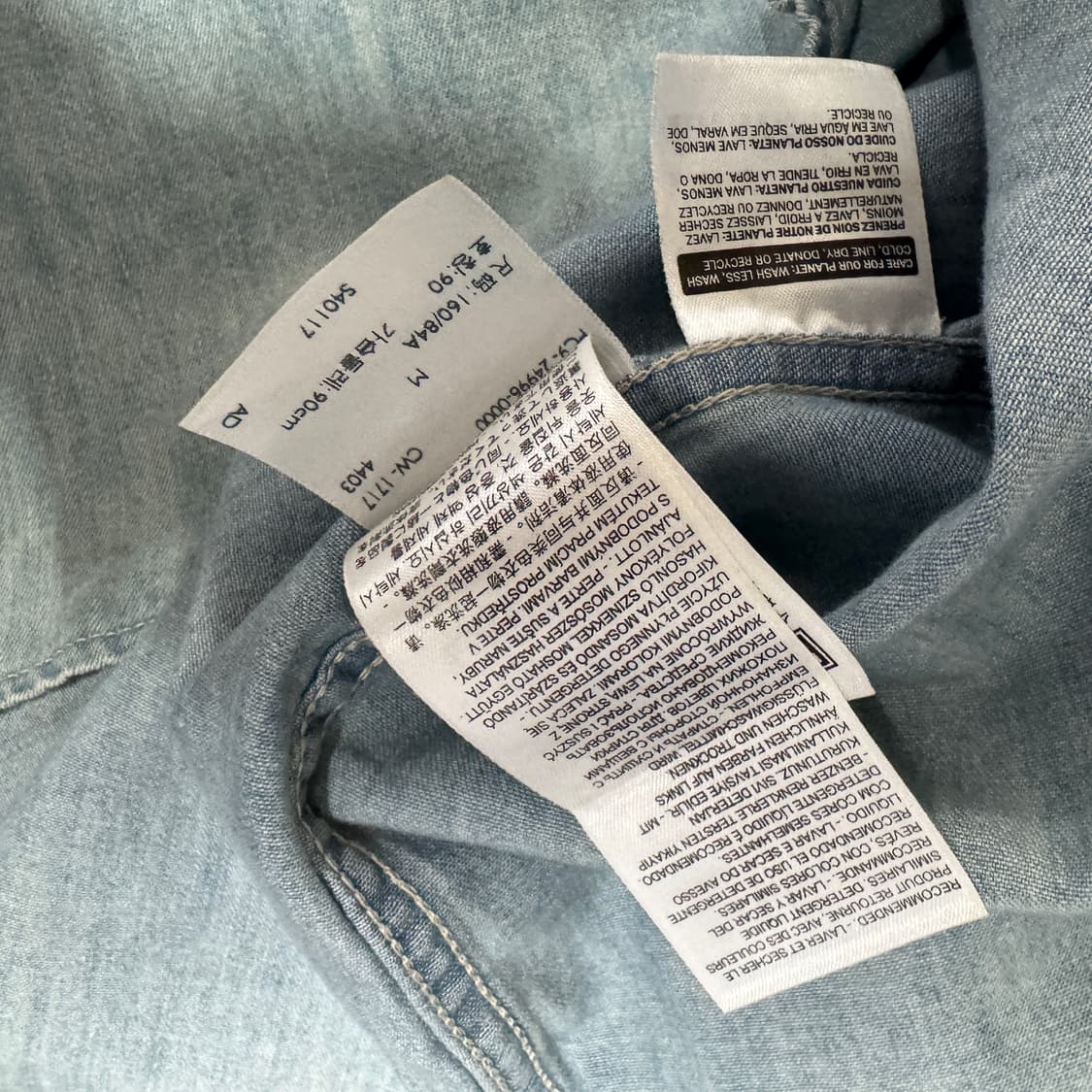 리바이스 웨스턴 데님셔츠 여성 M사이즈 상품이미지3