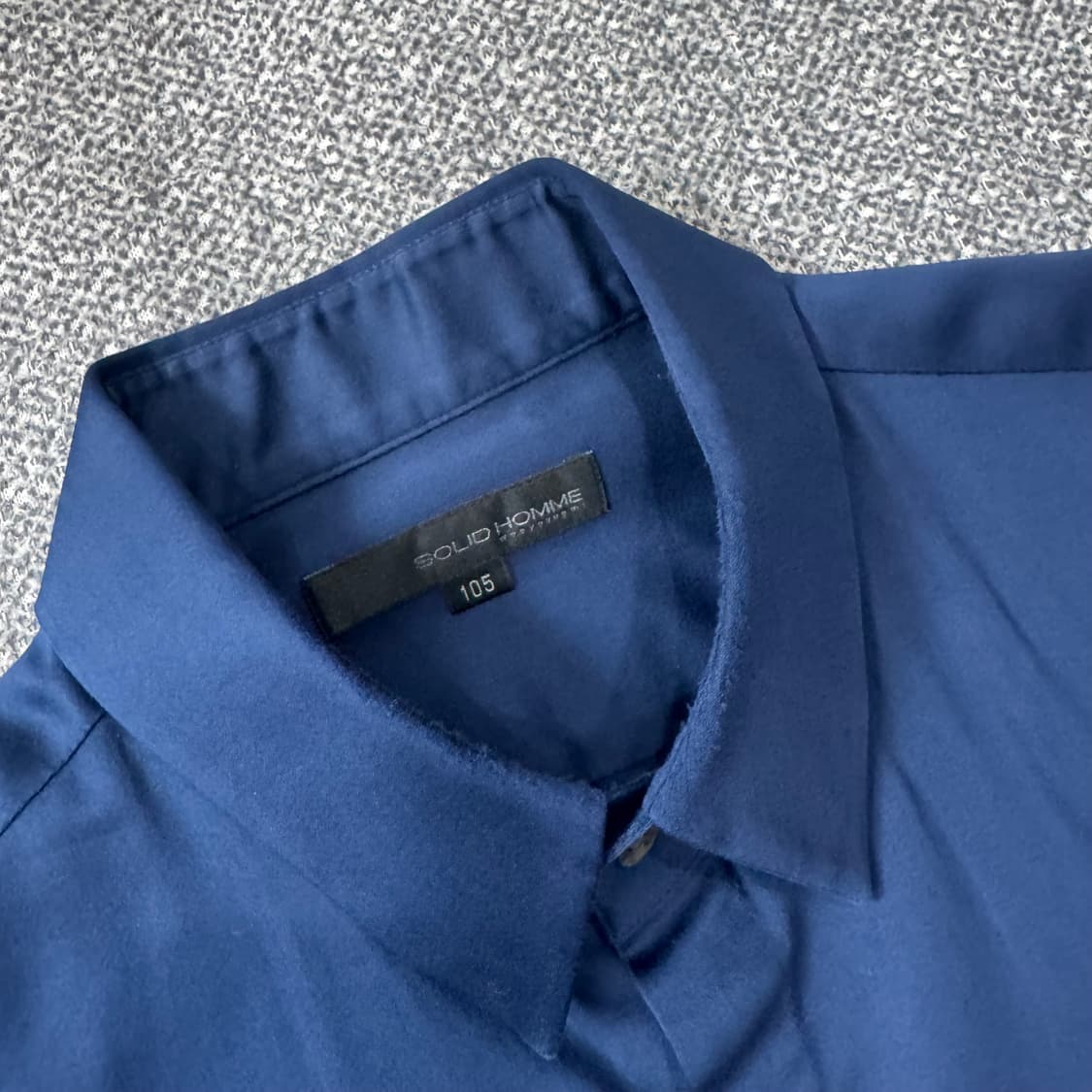 솔리드옴므 네이비 컬러 셔츠 상품이미지4