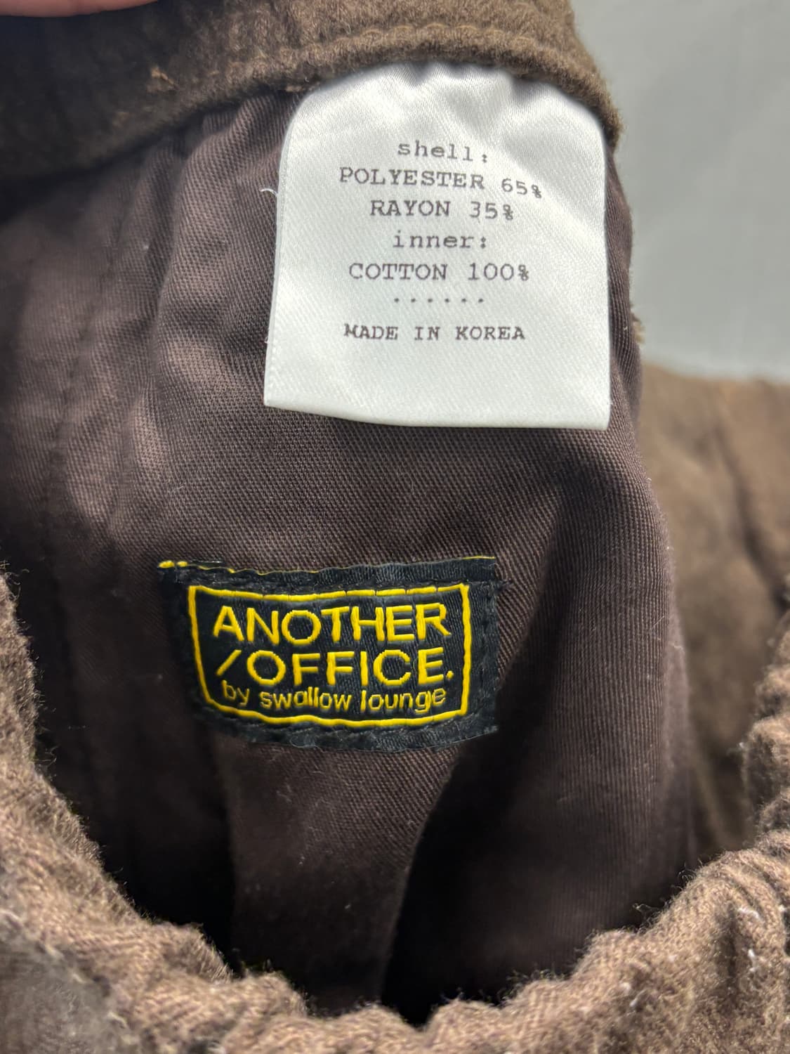 어나더오피스 브라운 루즈핏 팬츠 3사이즈 상품이미지6