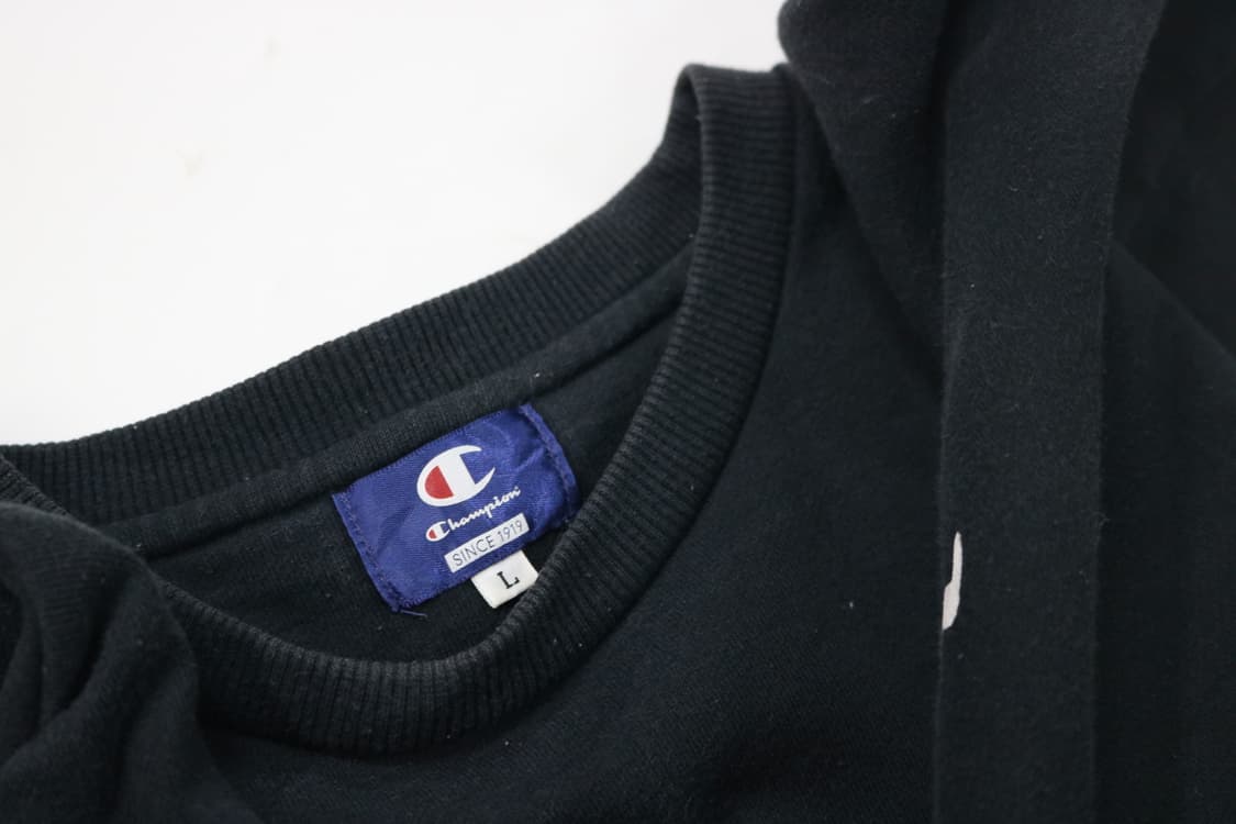 Champion 챔피온 빈티지 빅로고 블랙 롱슬리브 맨투맨 L 상품이미지5