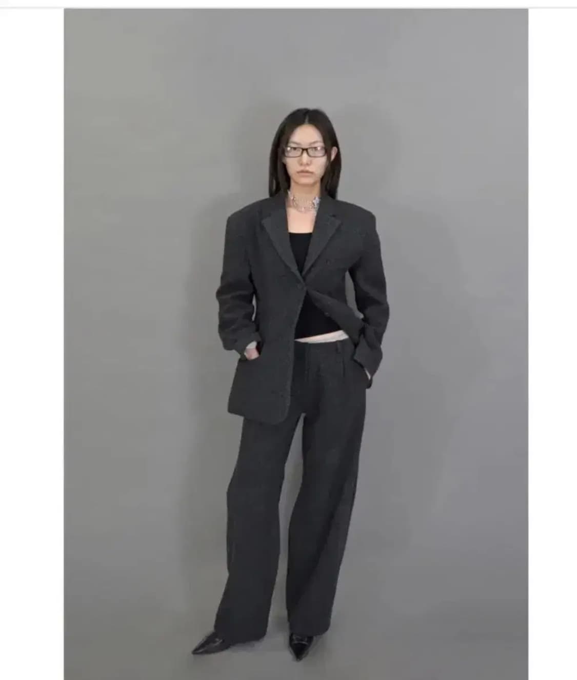 eonts 에옹쓰 윈터 가든 울 자켓, 울 팬츠 셋업 세트 상품이미지1