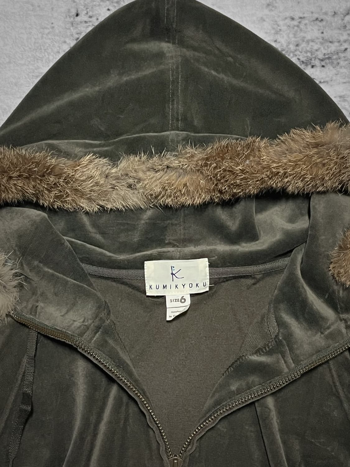 (kumikyoku) 00s vintage fur hood  상품이미지2
