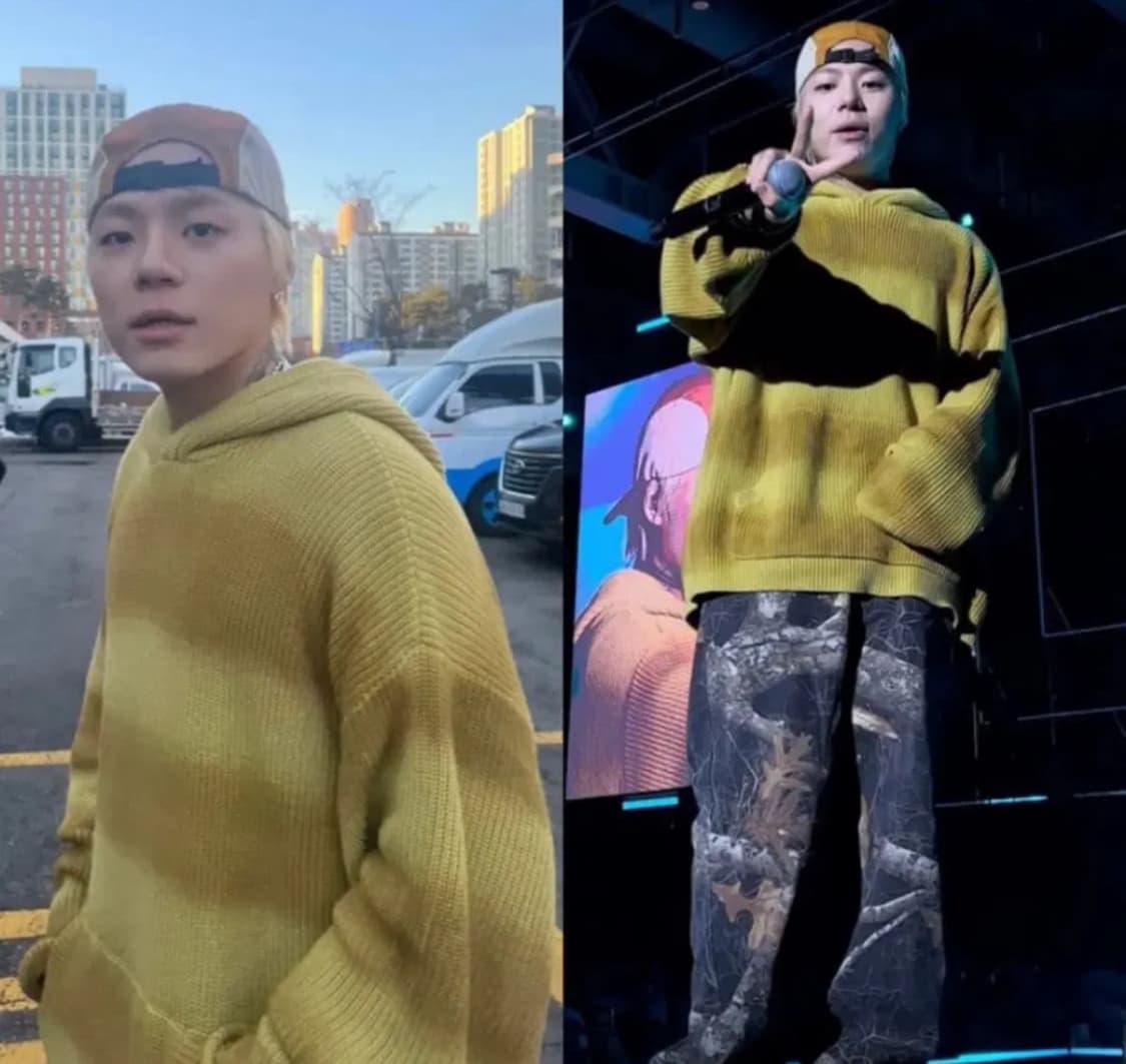 스투시 스프레이 다이드 후드 XL 상품이미지2