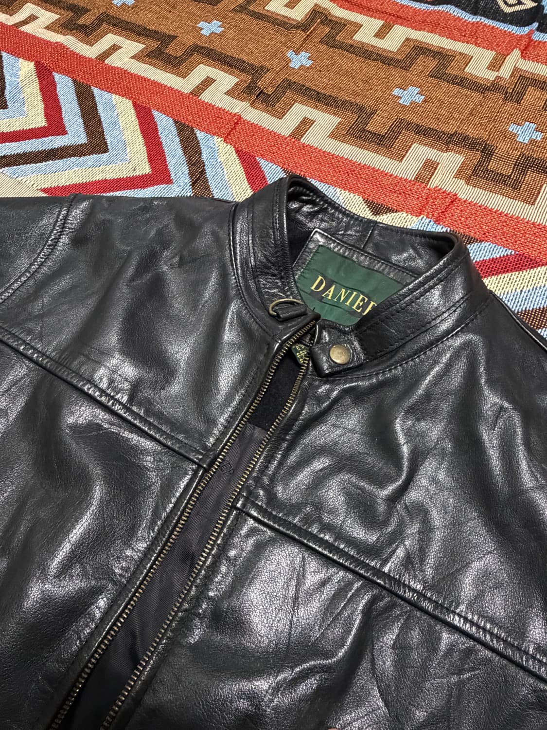 105) DANIER 캐나다 통가죽 카우하이드 레더자켓 상품이미지4