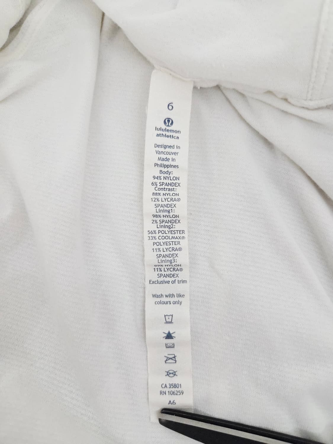 룰루레몬 뒷면 셔링 후드 집업 자켓 화이트 상품이미지8