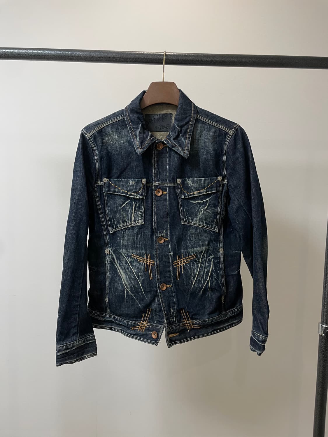 (100) TBJ 락시크 워싱 데님자켓 상품이미지1