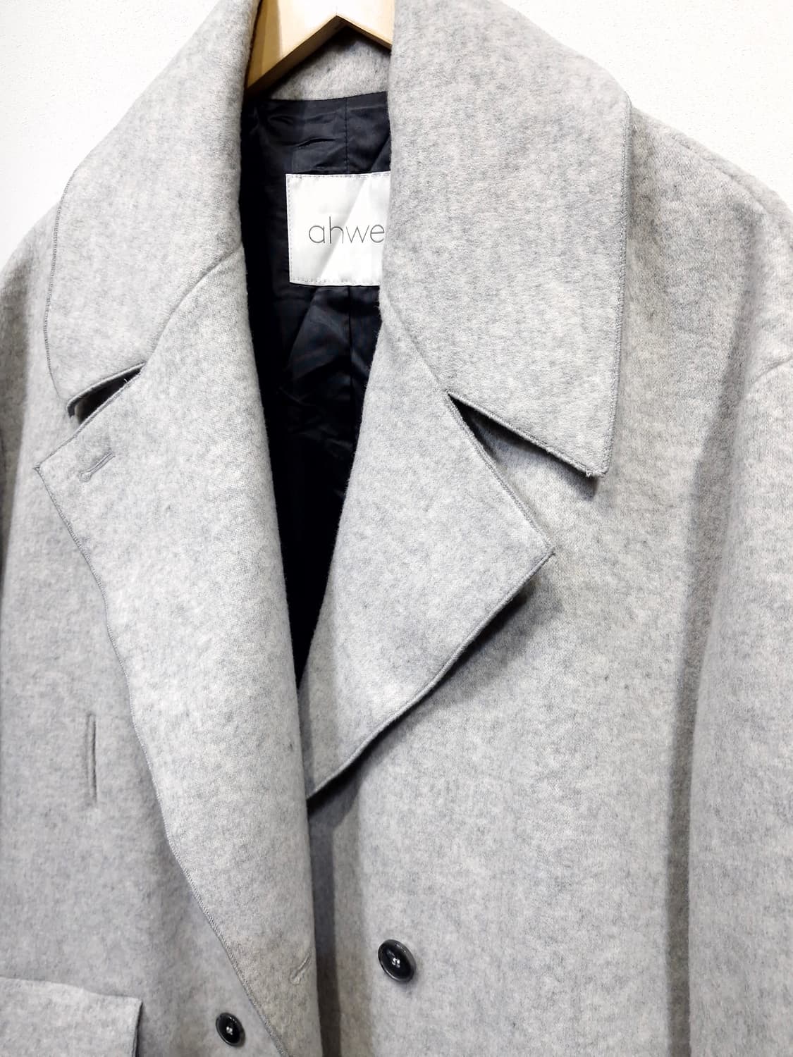 아위 ahwe 롱코트 그레이_M 상품이미지6