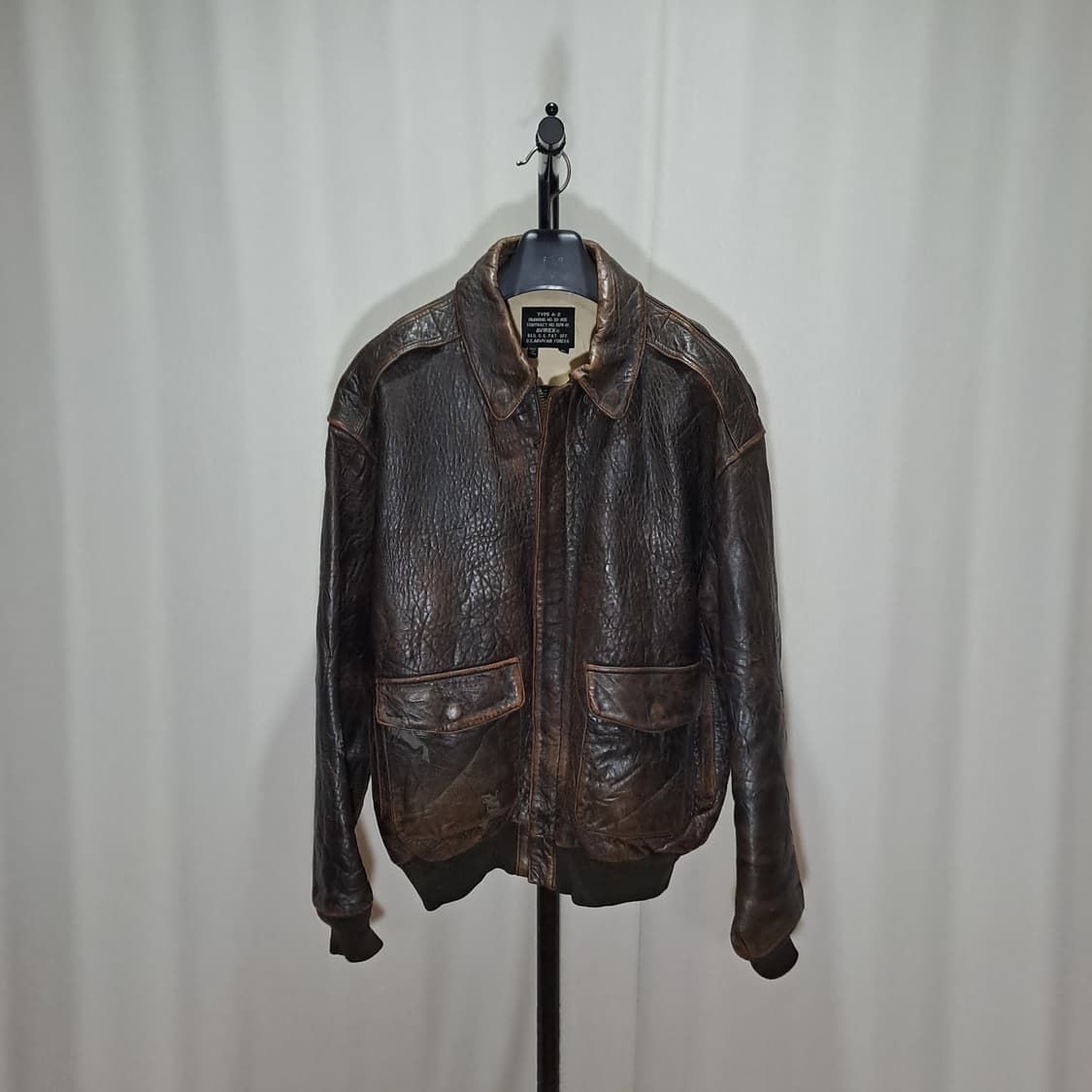 (택포) 아비렉스 A-2 빈티지 가죽 자켓 XL B426 상품이미지1