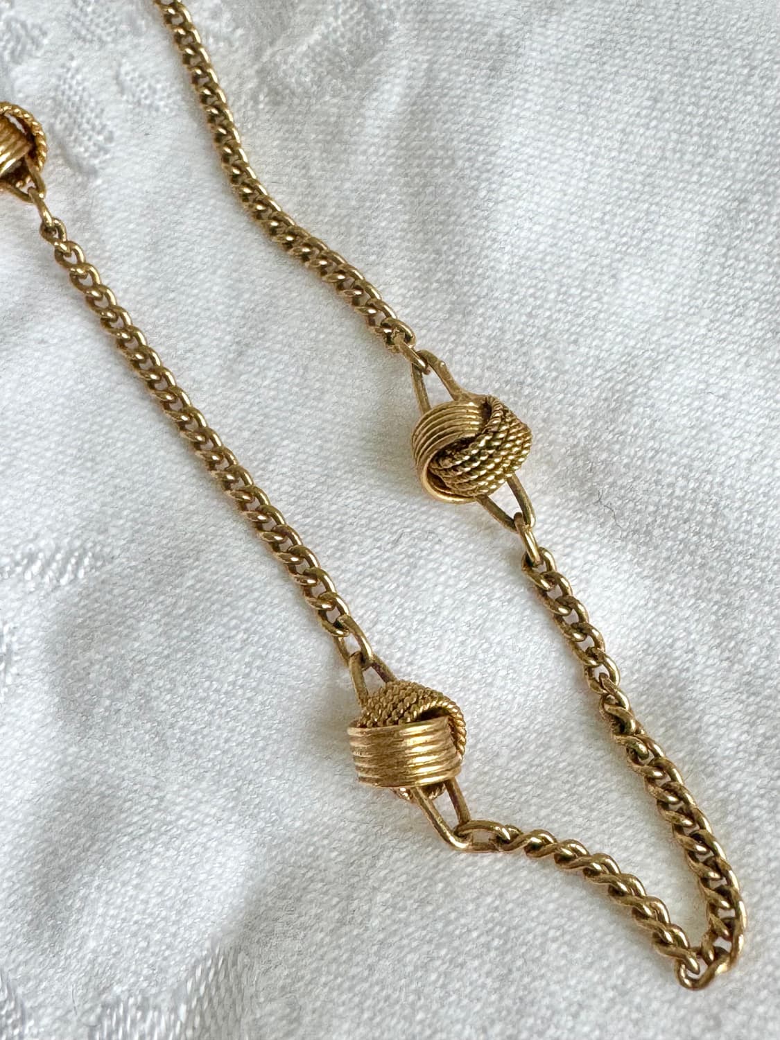 미국 빈티지 골드 매듭 체인 목걸이 상품이미지2