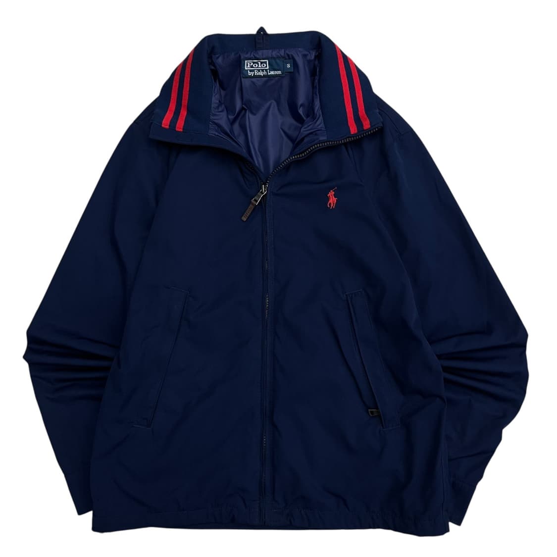 폴로 랄프로렌 레드배색 네이비 스윙톱 S 상품이미지3