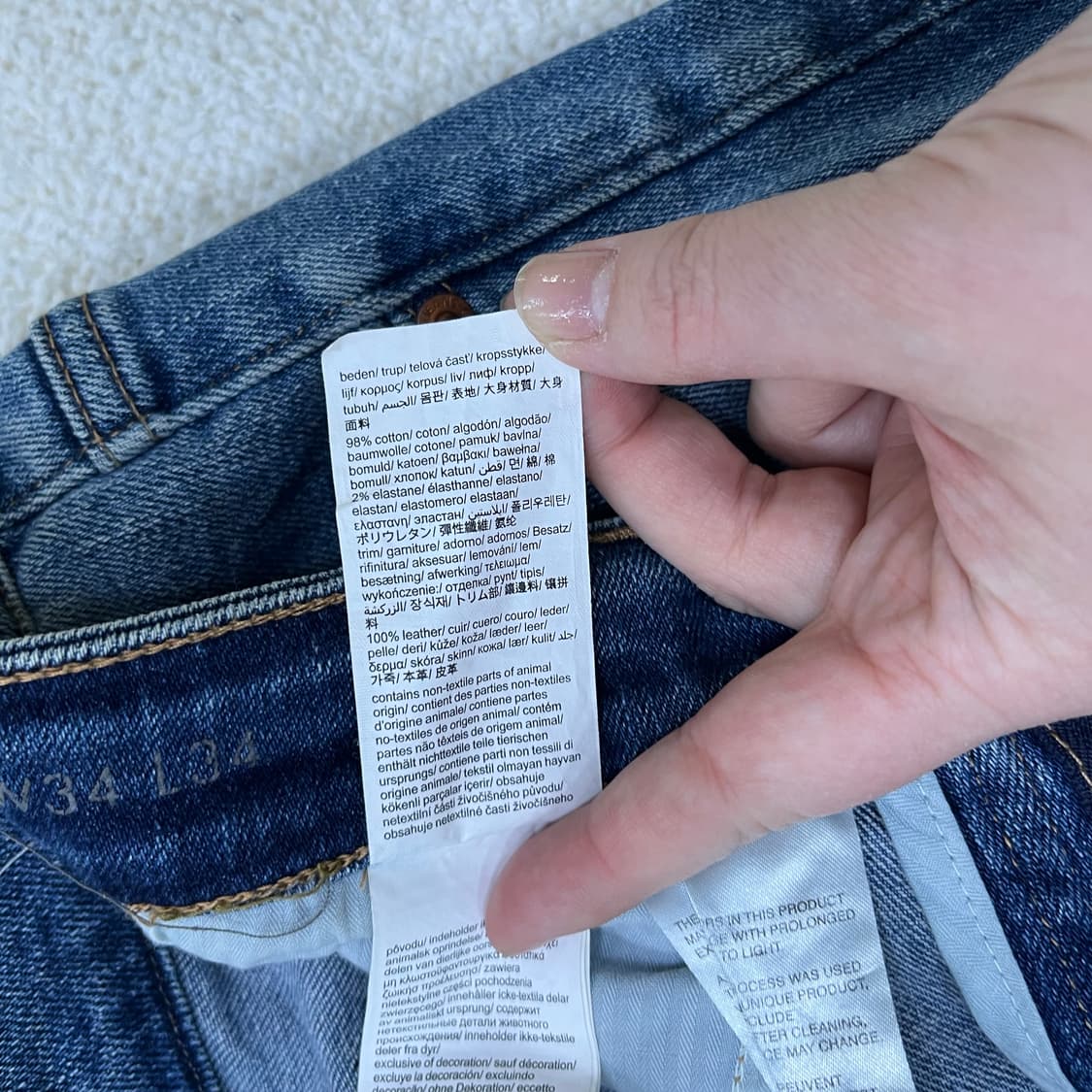 34 캘빈클라인진스 일자핏 데님 0330M 상품이미지3