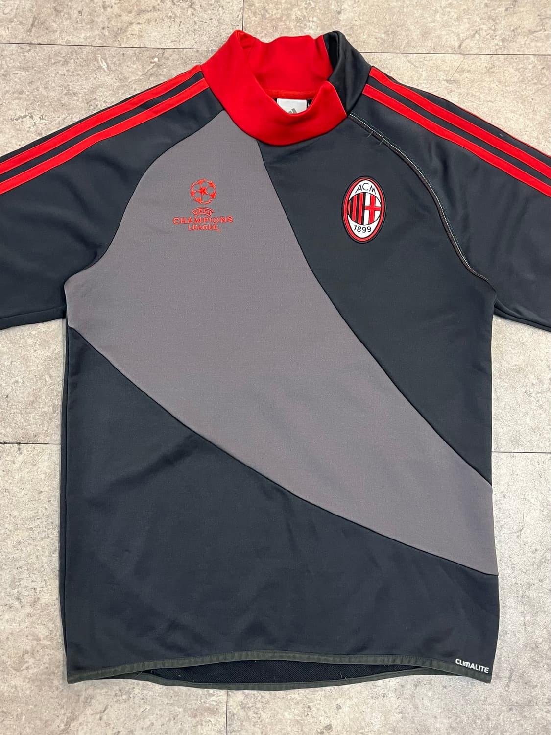 아디다스 AC밀란 UCL 트레이닝 탑 차콜 95 #csz4125 상품이미지4