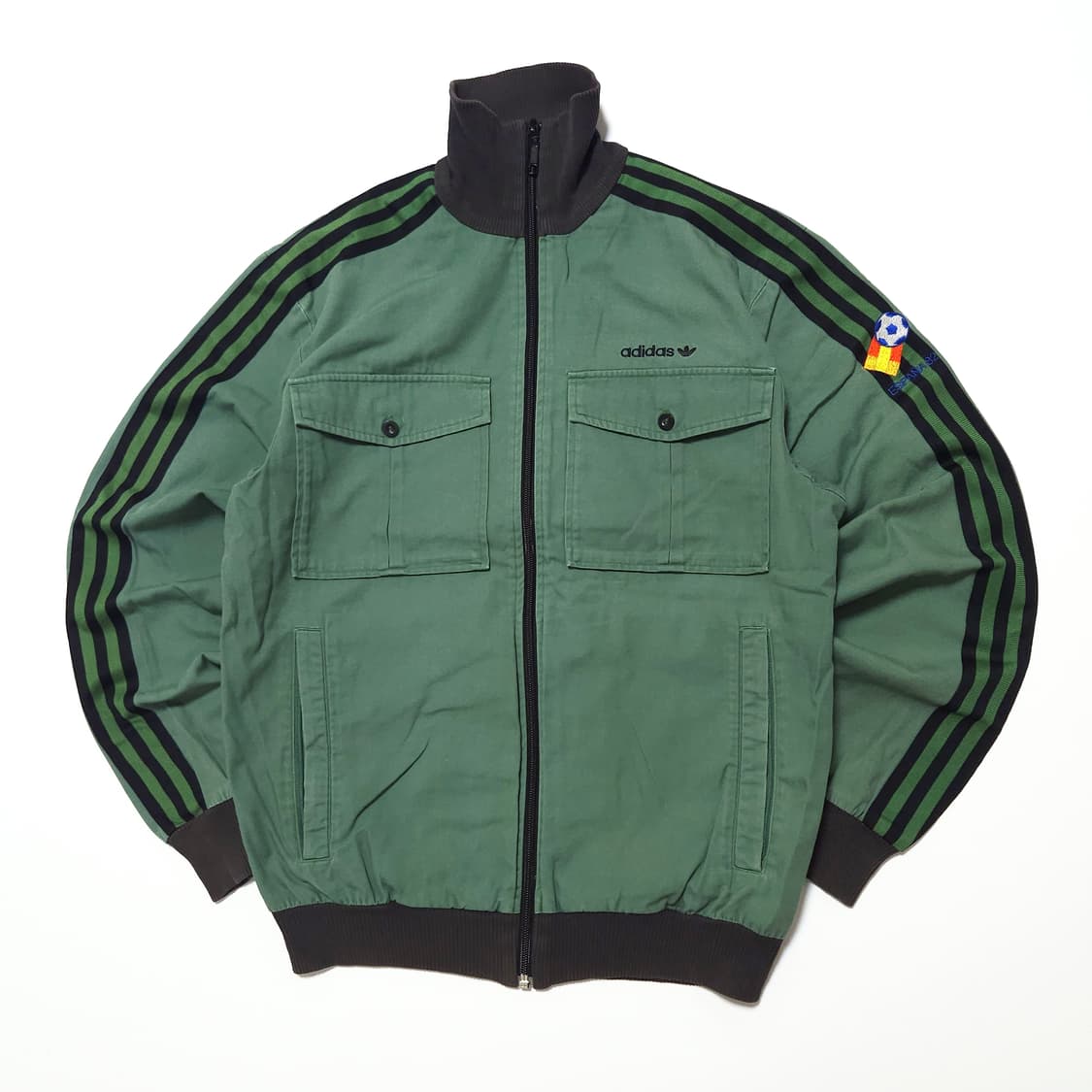 아디다스 00s 에스파냐 코튼 봄버 자켓 그린 상품이미지1