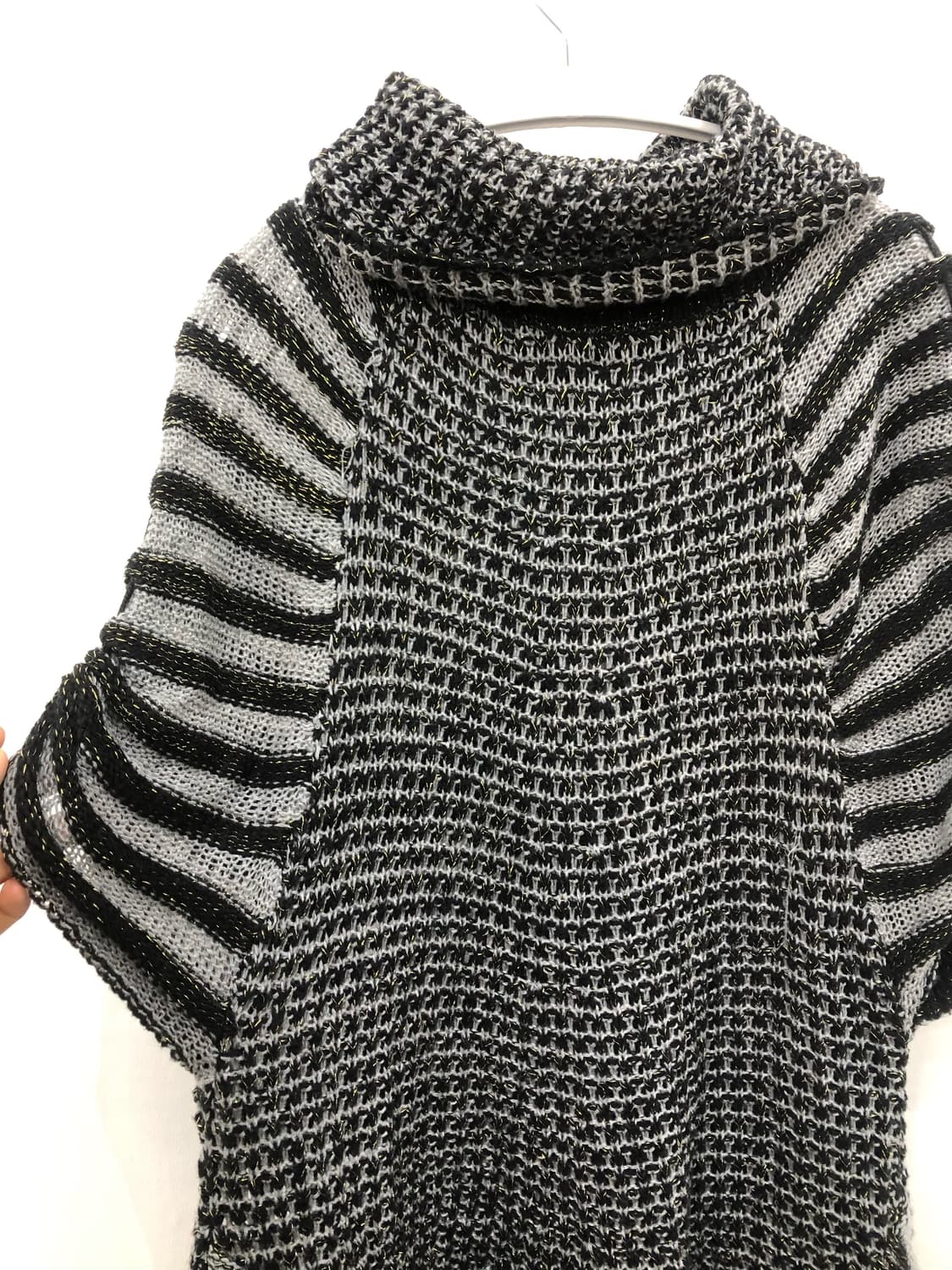 striped turtleneck big pocket knit 상품이미지5