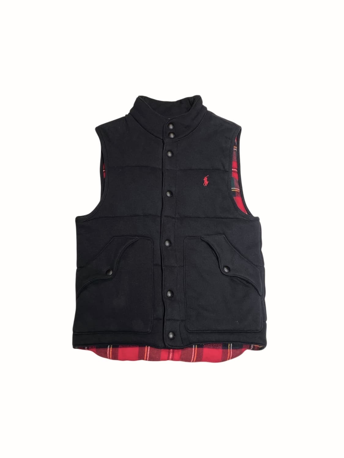 폴로 안감 체크 베스트 상품이미지1