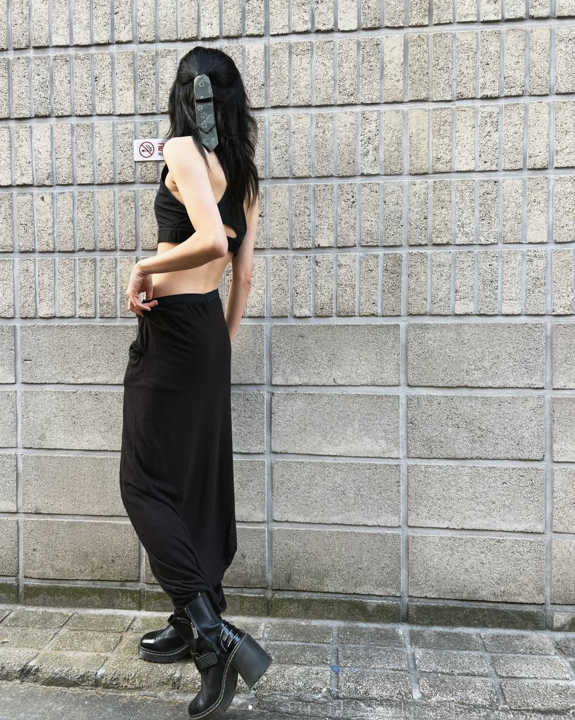 릭 오웬스 드레이프 롱 스커트 상품이미지6