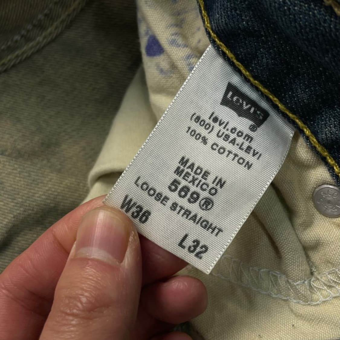 36 리바이스 569 루즈 스트레이트핏 청바지 상품이미지4