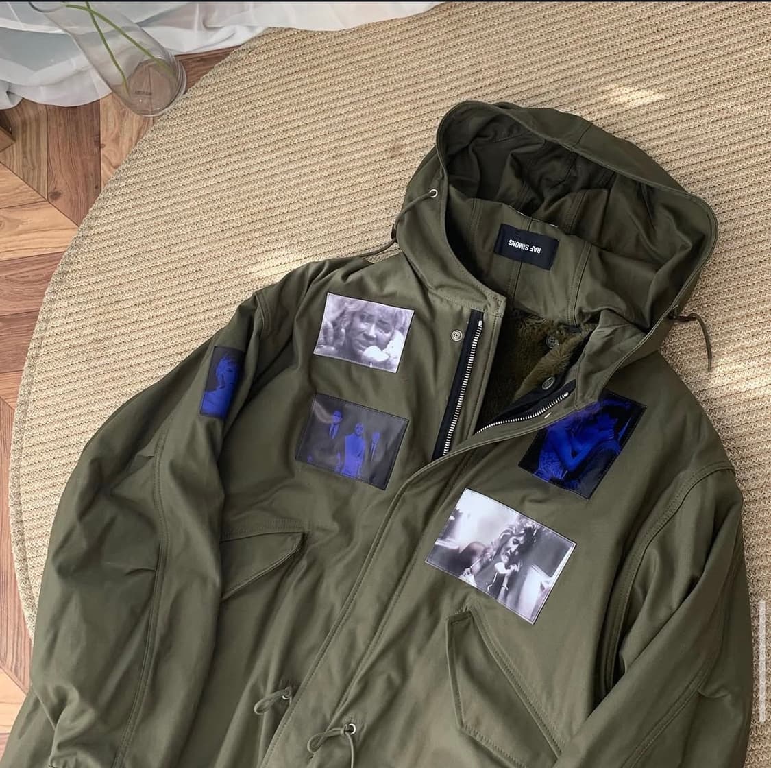 라프시몬스 프린티드 파카 상품이미지2