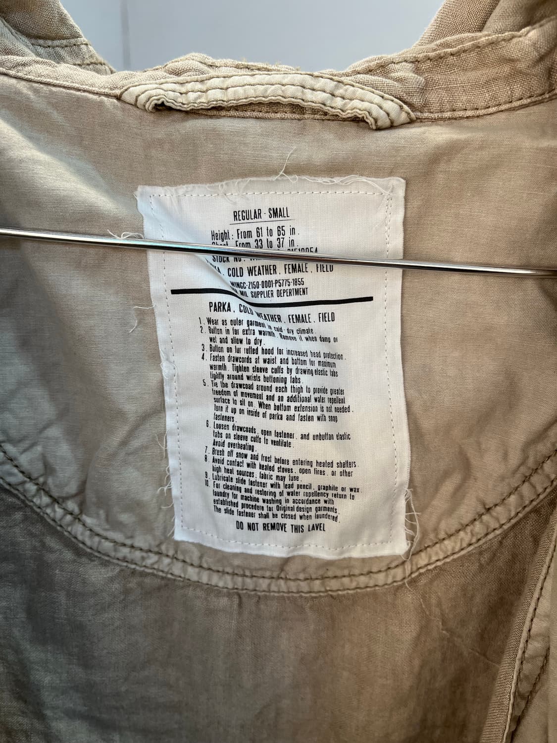 GOA M-51 피쉬테일 밀리터리 코트 파카  상품이미지6