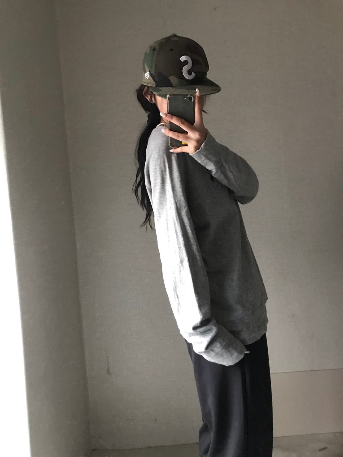 폴로 그레이 맨투맨 상품이미지2