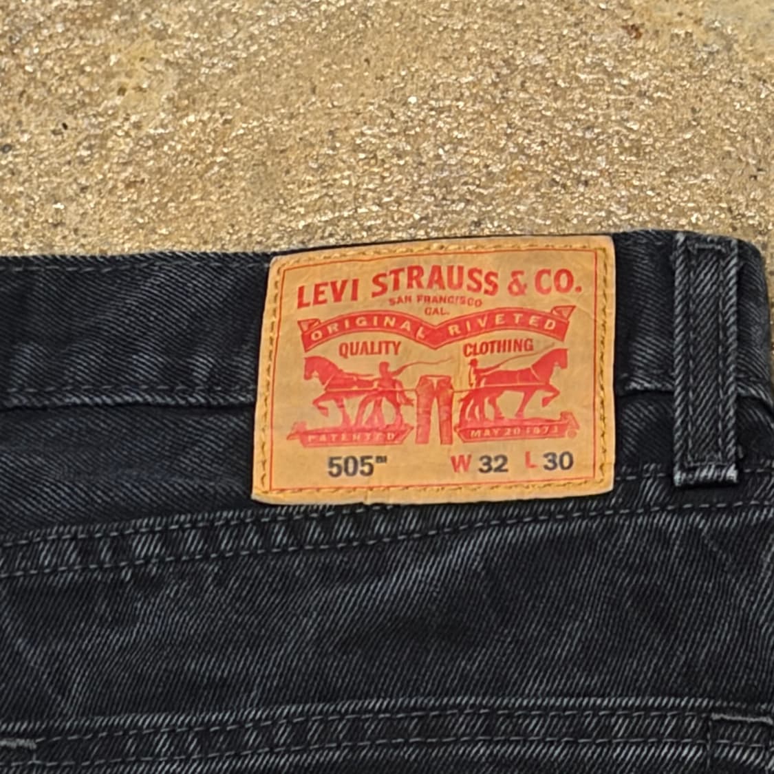 미국 빈티지 리바이스 505 블랙진 청바지 상품이미지7