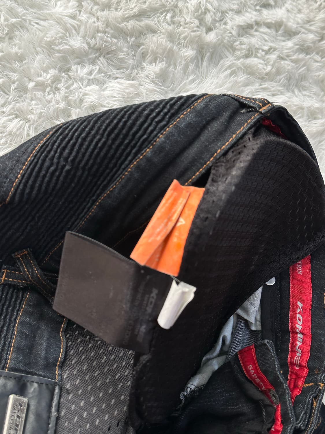 KOMINE 라이딩 청바지 XL 블랙 상품이미지6