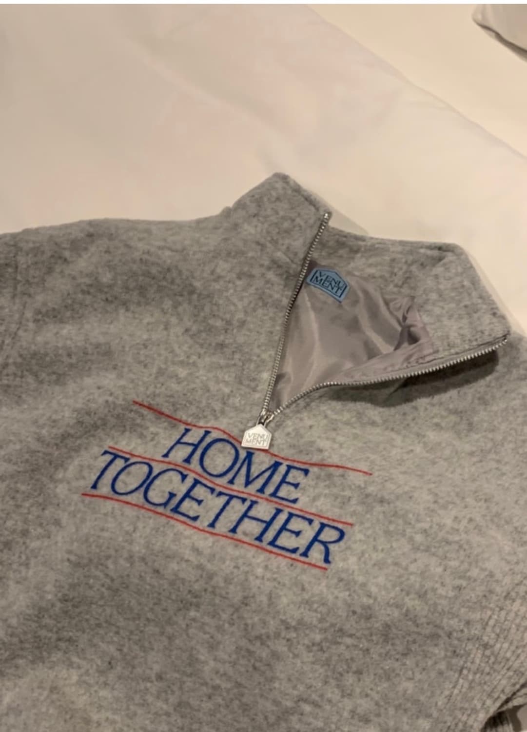 (새상품)베뉴먼트 venument 소프트울 아노락 플리스 그레이 상품이미지2