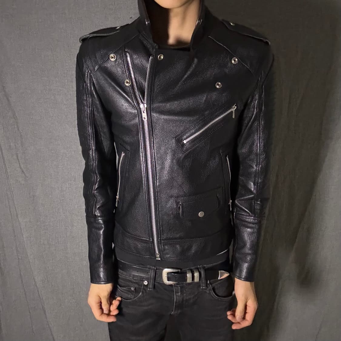 206 homme goat skin leather jacket 상품이미지1