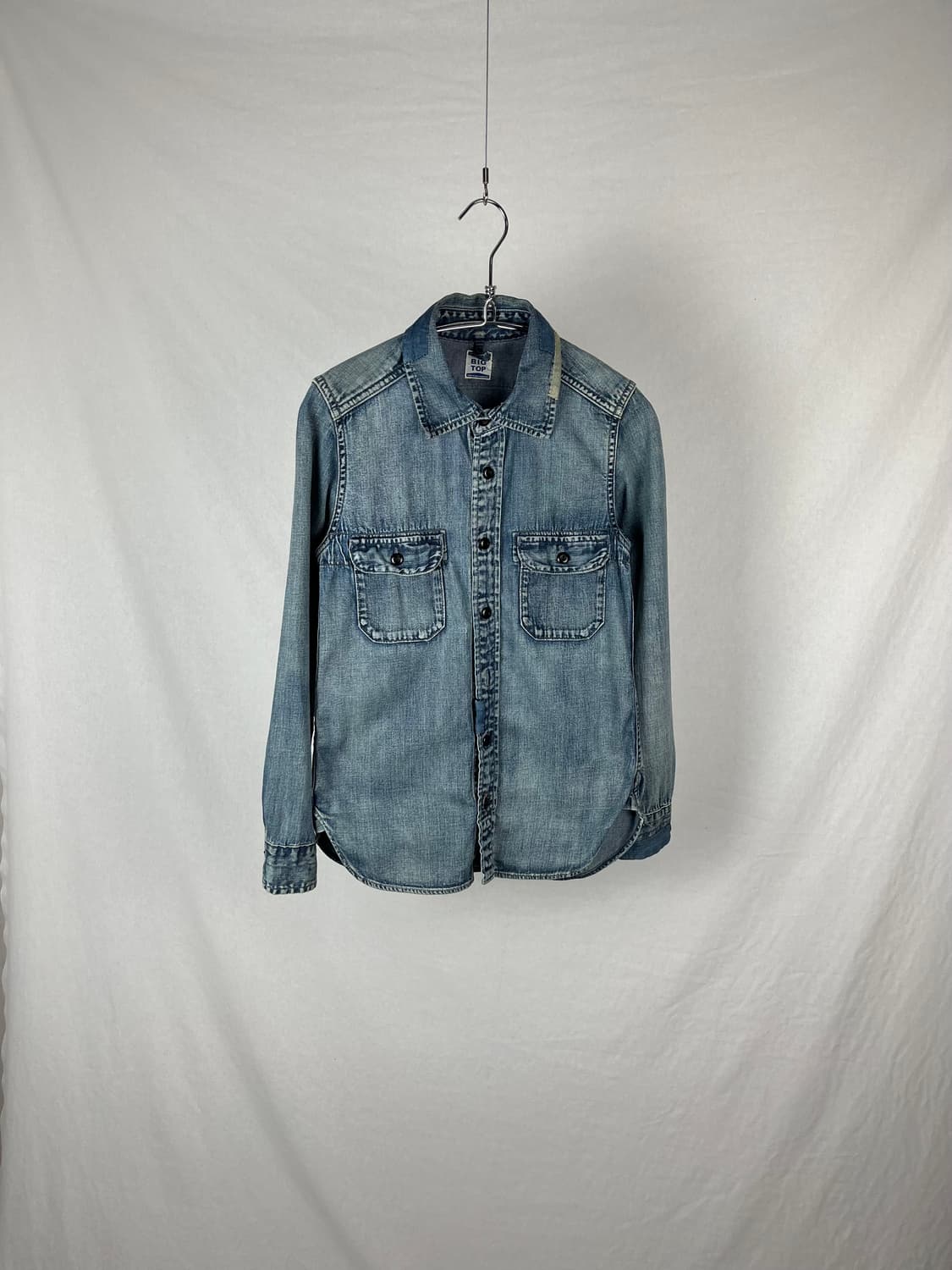 Vintage 보로 데님 셔츠 상품이미지1