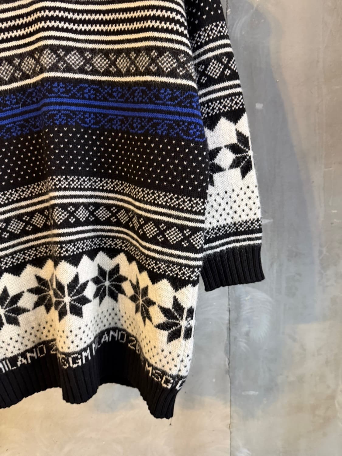 MSGM 노르딕패턴 니트원피스 여성66 상품이미지4