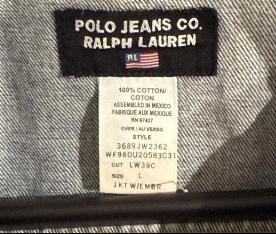 Polo jeans 폴로진스 2세대 성조기 크롭 트러커 데님자켓 상품이미지3