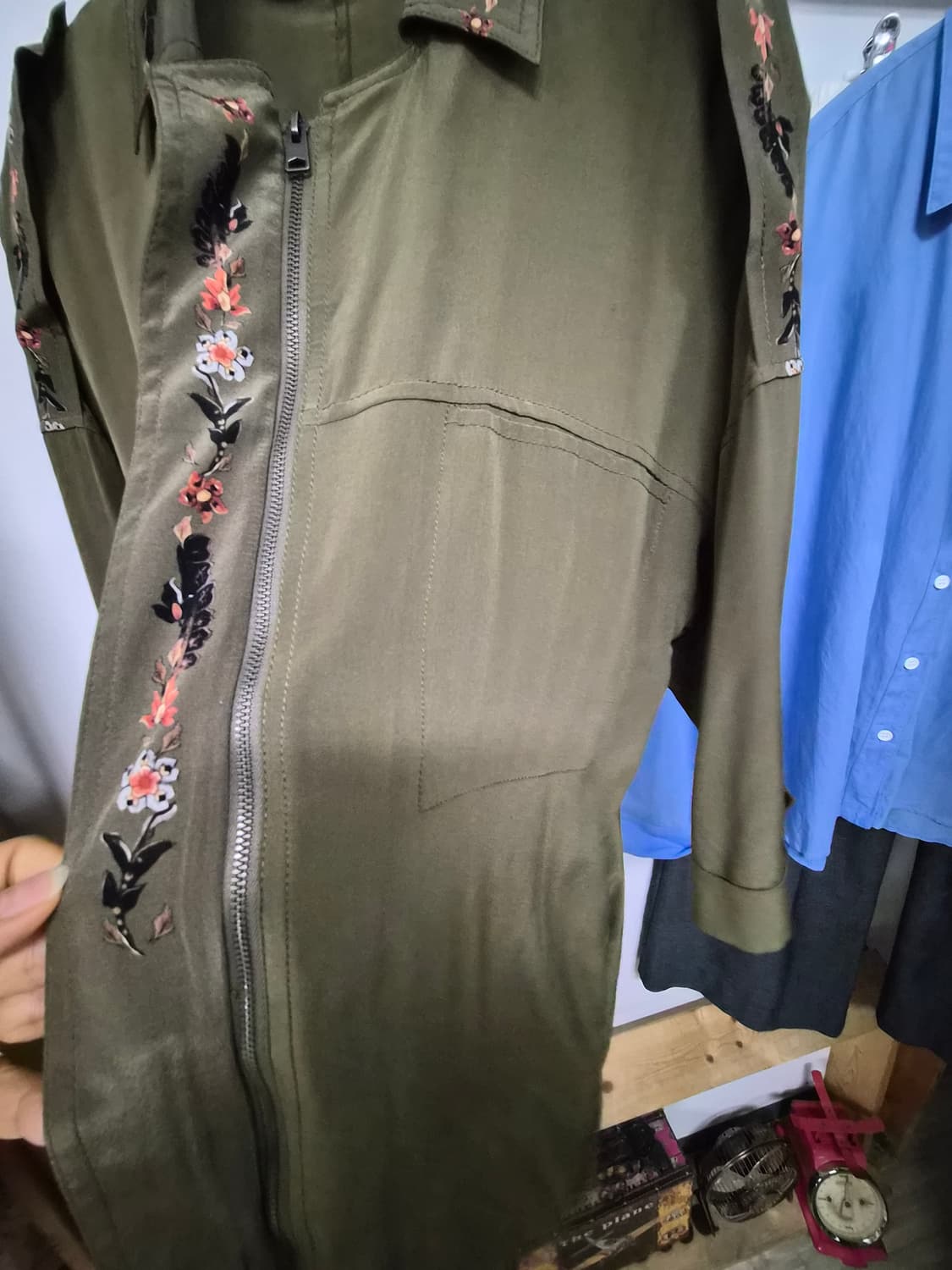 올세인츠 실크 자수 집업 원피스.아우터 상품이미지6