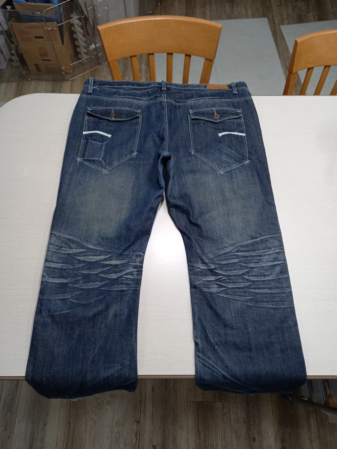 44 FETISH JEANS 워싱 일자진 진청 44-01 상품이미지2
