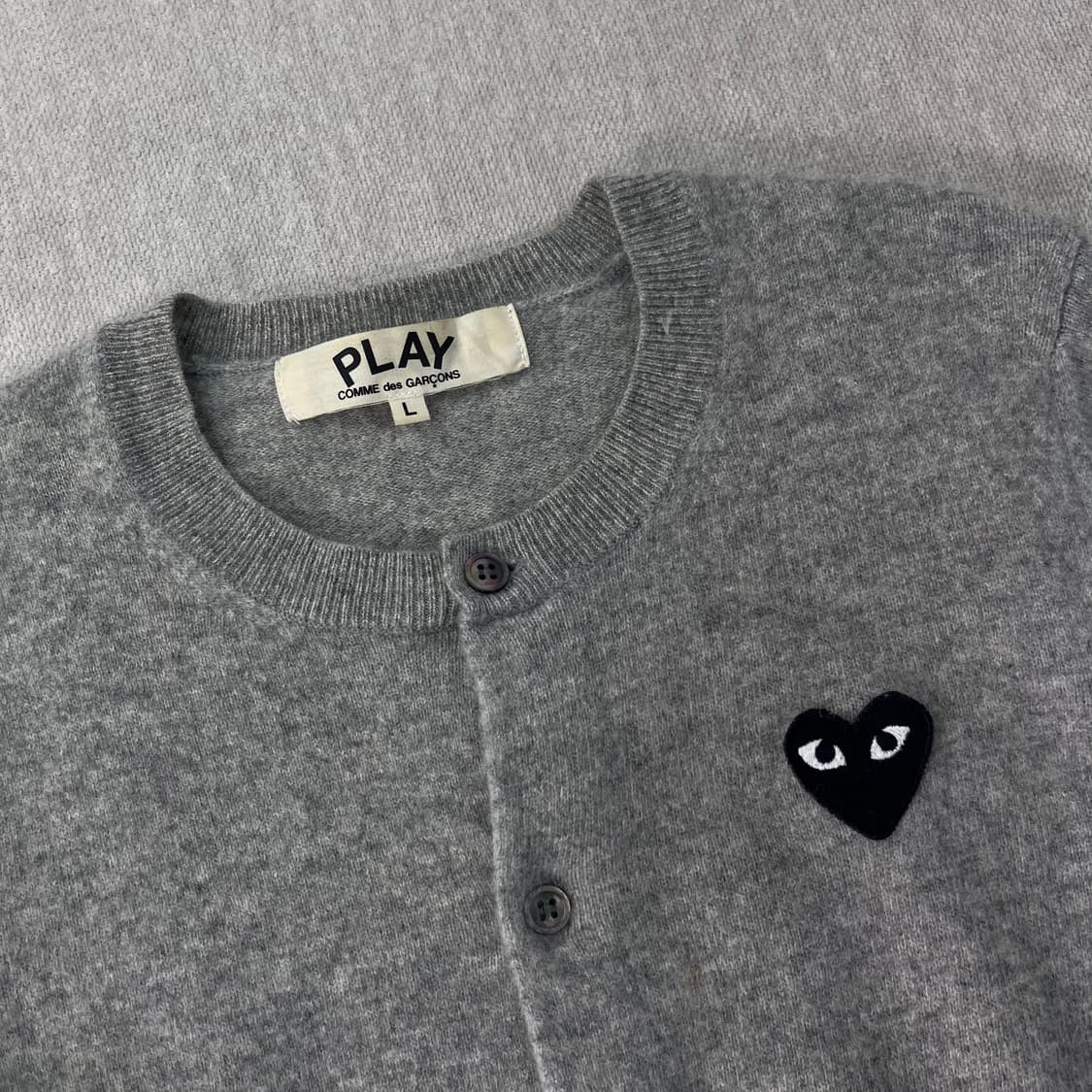 W 95 꼼데가르송 하트와펜 울 가디건 상품이미지2